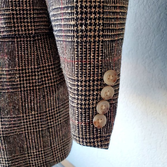 Polo Ralph Lauren Vintage Glenn Plaid Tweed Wool 2 Piece Mens Retro Suit 42R/34 - Picture 6 of 14